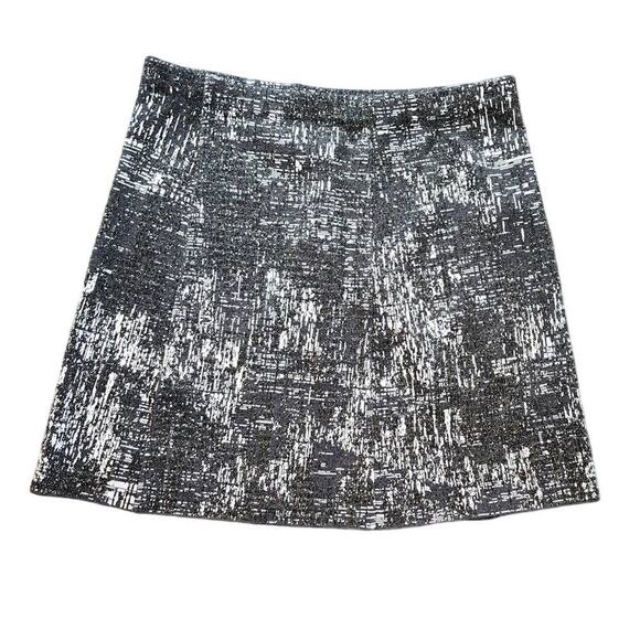 NIC+ZOE Mini Skirt Textured Knit Gray Stretch Size Small - Picture 1 of 4